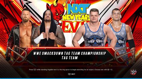 Wwe K Smackdown Tag Team Championship Youtube