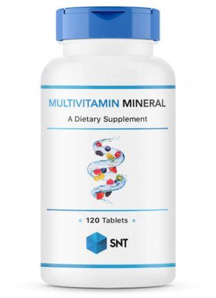 SNT MULTIVITAMIN MINERAL Мультивитамин минерал 1220 мг, 120 таблеток ...