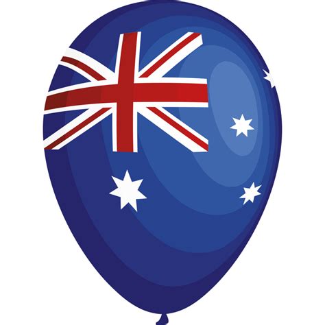 Australian Flag In Balloon Helium 24085638 PNG