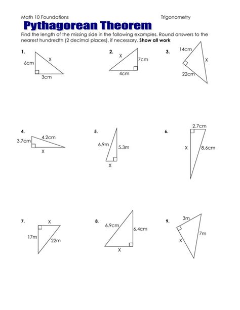 Pythagorean Theorem Math Fun Worksheets Worksheets Library