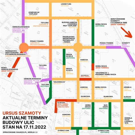 Ursus Szamoty Terminy Budowy Ulic Jak Dzia A Warszawa