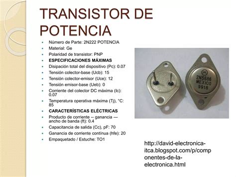 Ficha T Cnica De Transistores Ppt