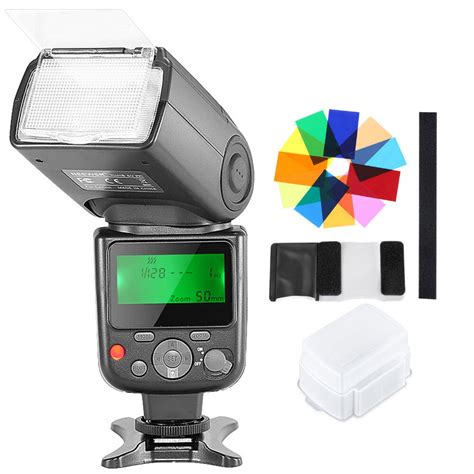 Neewer NW-670 ttl Speedlite вспышка с жестким диффузором, 12 цветных ...