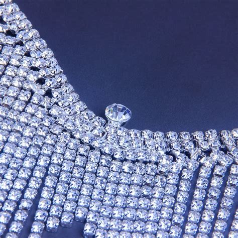 Hot Piece Sexy Transparent Bling Crystal Rhinestone Tassel Body Chain Glitter Thong Underwear