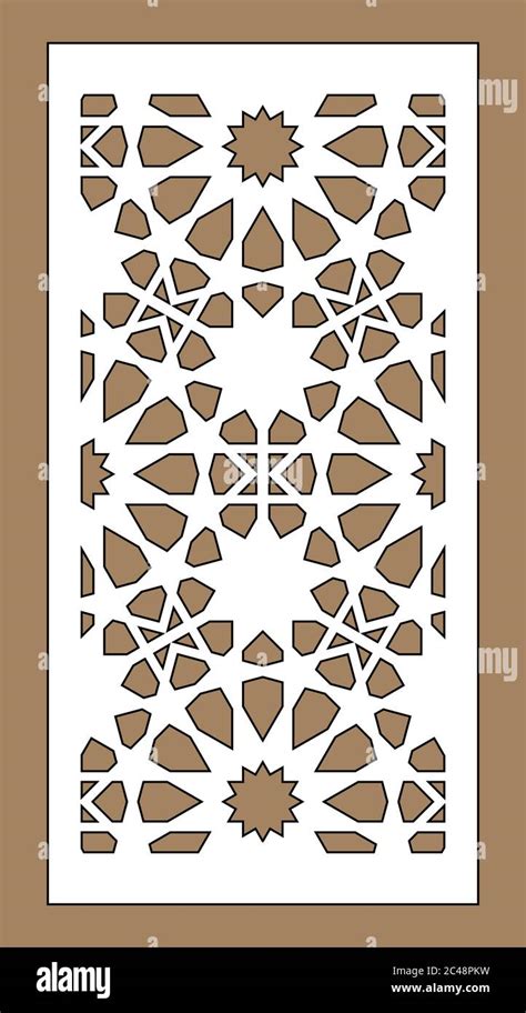 Laser Cut Decorative Vector Panel Set Jali Design Cnc Decor Interior