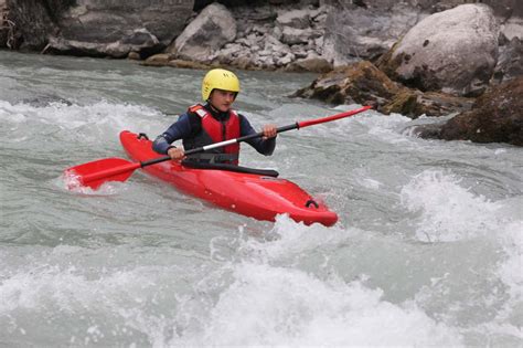 The French Alps popular destination for white water kayakers