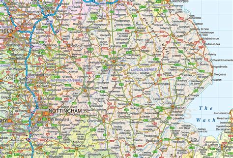 British Isles Uk Road Rail And Relief Vector Map In Editable