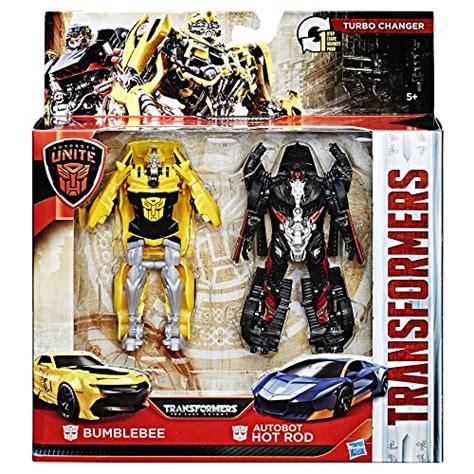 Buy Transformers The Last Knight Autobots Unite Bumblebee Autobot Hot Rod Step Turbo