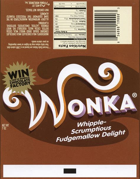 Free Wonka Bar Wrapper Template - Printable Templates