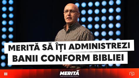 Merit S I Administrezi Banii Conform Bibliei Titus P Tean Merita