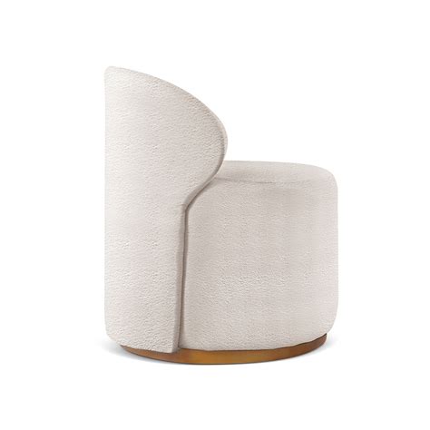 Poltrona Moderna Brenda Boucl Nude