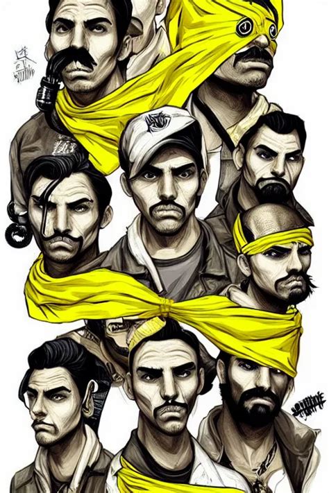 Krea Saints Street Gang Wear Yellow Bandanas And Some Of Them Have