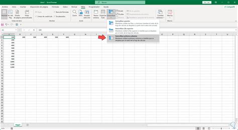 C Mo Fijar La Primera Fila O Columna En Excel Solvetic Hot Sex Picture