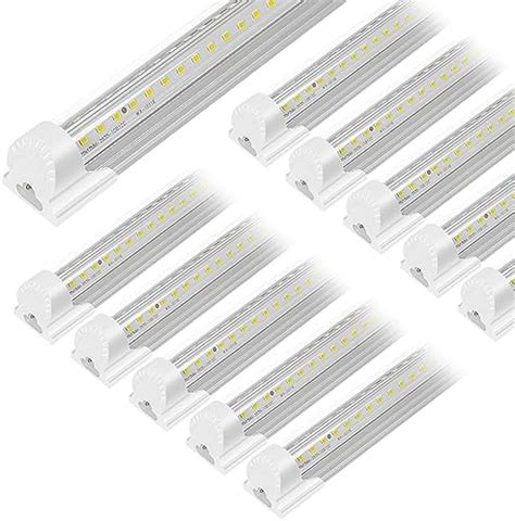 SZHLUX 10 Pack LED Shop Light 4FT 42W 5000K 6300LM Daylight White