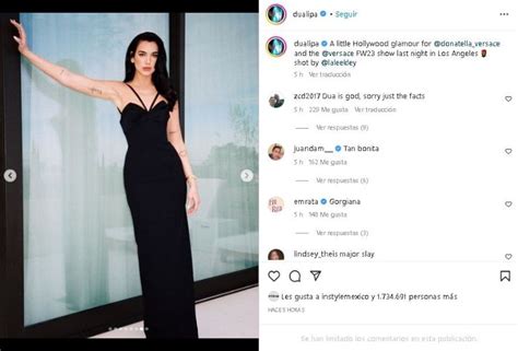 Dua Lipa Se Enfunda En Elegante Vestido Negro Y Paraliza Las Redes