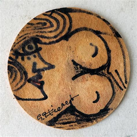 Gerard Fieret Works Of Art On A Paper Beer Coaster On Hold