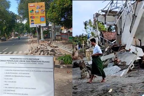 Pemkot Mataram Renovasi Ulang Trotoar Saat 29 Korban Abrasi Belum Punya