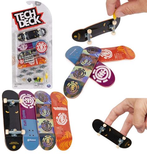 Zestaw Deskorolki Element Fingerboard 4 Pak Do Złożenia Tech Deck Spin Master Sklep Empikcom