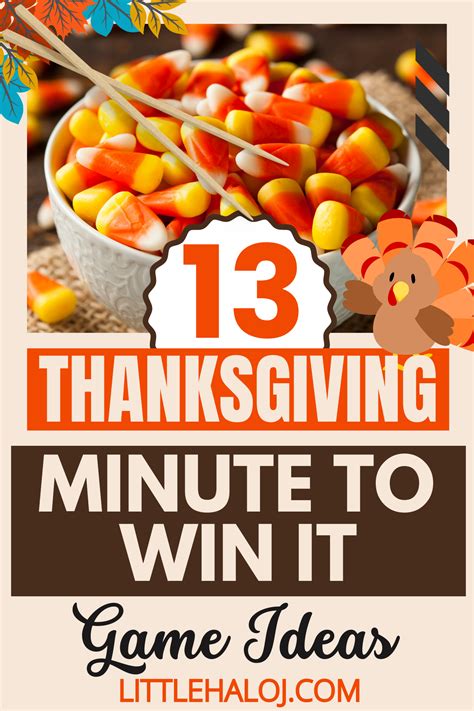Thanksgiving minute to win it game ideas fun family activities for