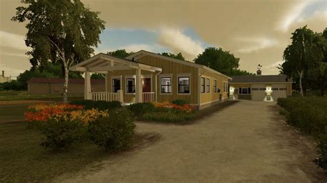 American Farmhouse V1 0 0 0 FS25 FS22 Mod