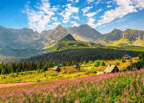 tatra national park  poland tatra mountains panorama poland colorful
