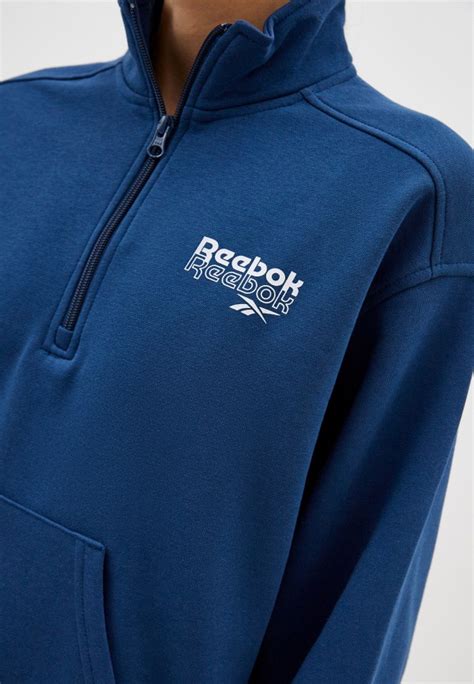 Олимпийка Reebok RIE 1/4 ZIP, цвет: синий, RTLADF895601 — купить в ...