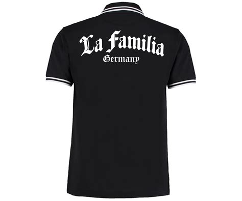 La Familia La Familia Germany Männer Polo Shirt Schwarz Streifen