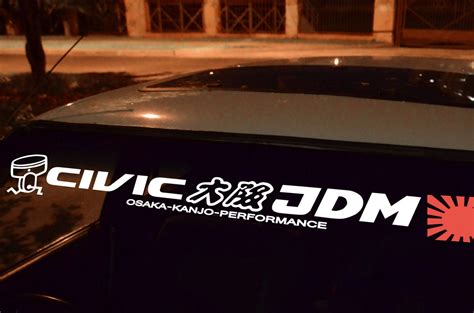 Civic Ep Em Es Osaka Jdm No Background Banner Kanjo Custom Racing