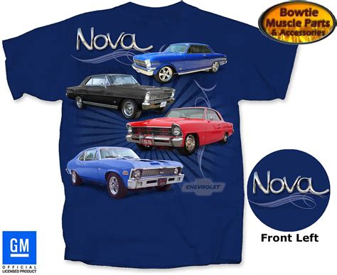 62 63 64 65 66 67 68 69 70 71 72 Chevy Ii Nova T Shirt Blue Tee Shirt