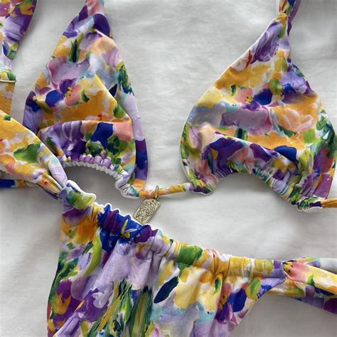 Bydee Floral Bikini Set Both A S 4 39 Depop