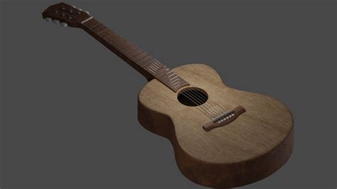 Acoustic Guitar Free 3d Model By Namora2003