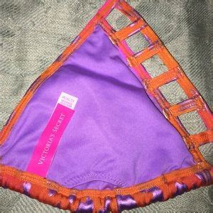 Victoria S Secret Swim Vs String Bikini W Purple Metallic Leopard Print Poshmark