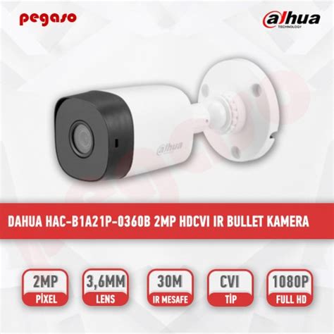 DAHUA HAC B1A21P 0360B 2MP HDCVI IR BULLET KAMERA DAHUA