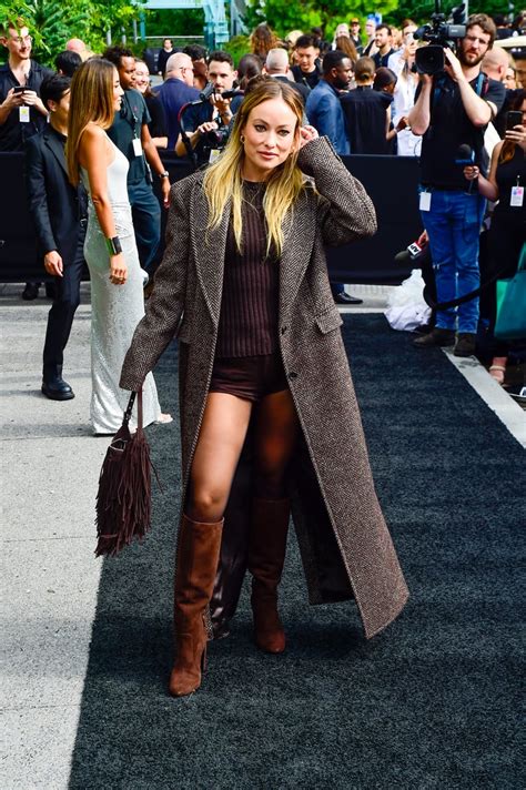 Olivia Wilde Wears Michael Kors Hot Pants At Nyfw Ps Fashion