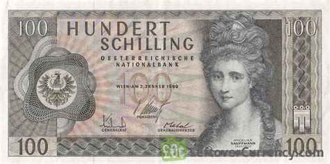 100 Austrian Schilling banknote (Angelika Kauffmann) - Exchange yours