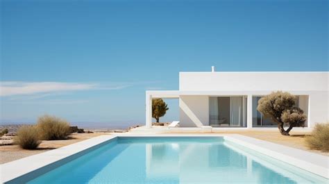 Premium Ai Image Villa Santorini