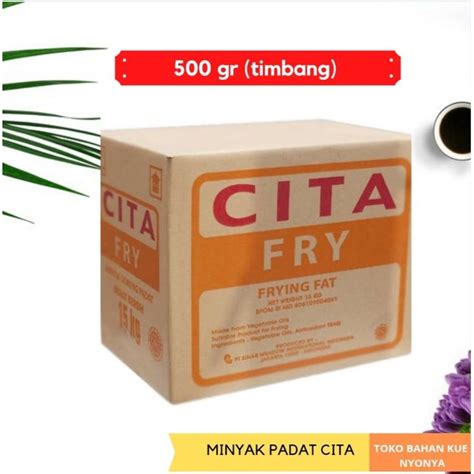 Jual MINYAK GORENG PADAT CITA MINYAK BEKU FRYING FAT 500GR Shopee