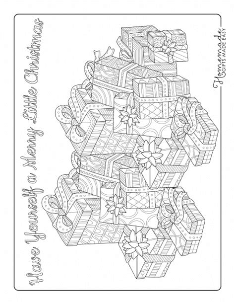 Christmas Ts Coloring Page Download Printable Pdf Templateroller