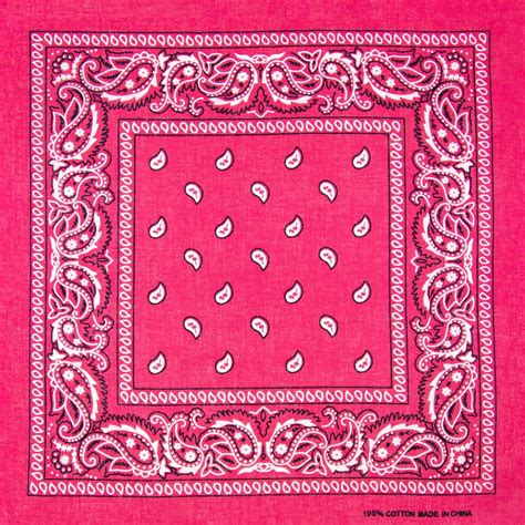 12 Pack Dozen 100 Cotton Bandanas Hot Pink Paisley Wrap Scarf Face