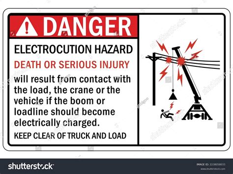 Electrical Hazard Warning Sign Labels Stock Vector (Royalty Free ...