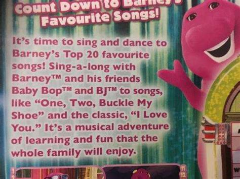 Tv Series Dvd Barney Top 20 Countdown Was Listed For 3300 On 22