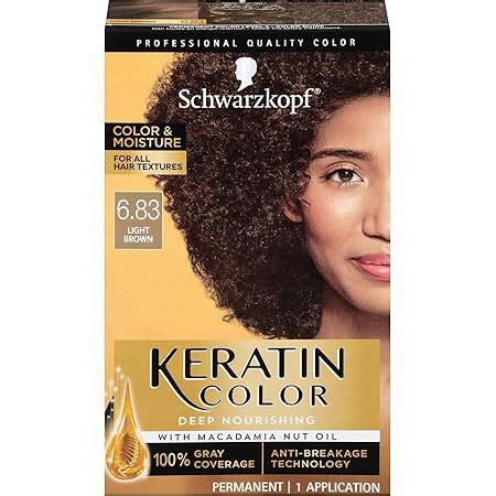 Amazon Schwarzkopf Keratin Color Permanent Hair Color Cream 7 1 Dark Ash Blonde 1 Kit