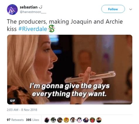 Riverdale S Gay Kiss Has Fans Asking Is Archie Queer PinkNews