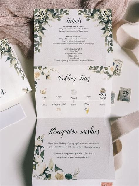 Folded Wedding Invitations Folded Wedding Invitation Wedding