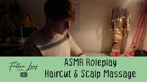 Asmr Haircut And Scalp Massage Soft Spoken Tapping Spraying Cutting