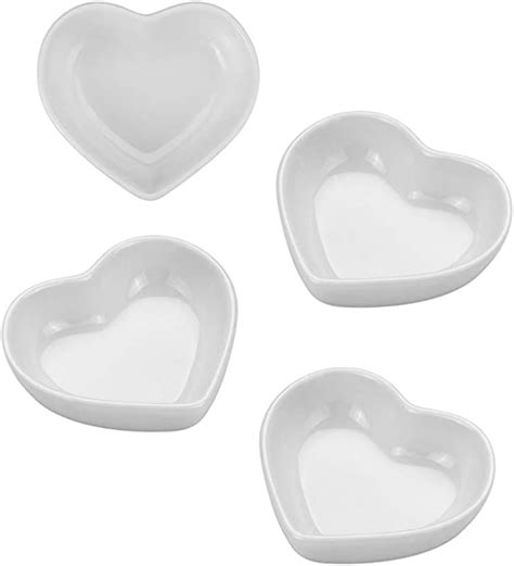 Amazon Socosy Heart Shaped Multipurpose Ceramic Sauce Dish