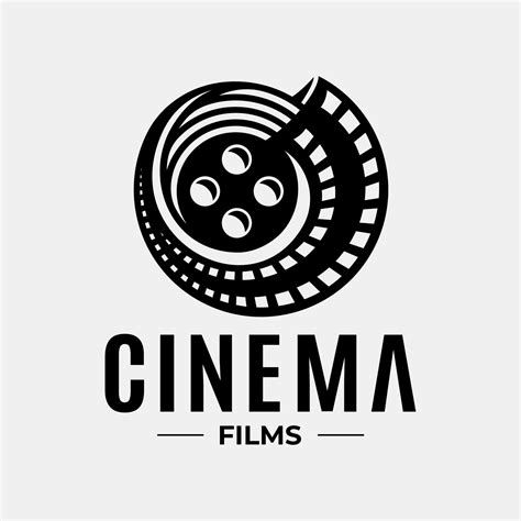Modern Abstract Cinema Film Strip Logo Design Luxury Cinematography
