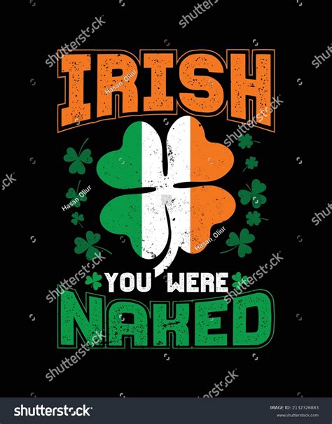 Irish You Were Naked St Patricks Stock Vector Royalty Free Shutterstock