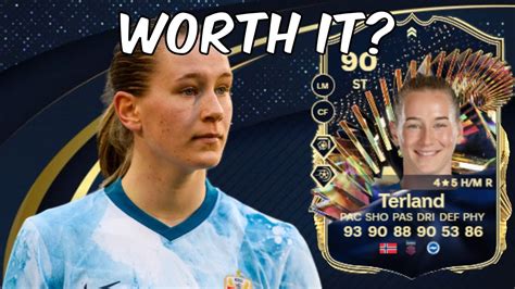 90 Elisabeth Terland Live TOTS Player Analysis EA FC 24 Ultimate