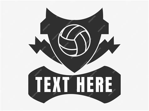 Premium Vector Volleyball Logo Design Volleyball Lettering Design